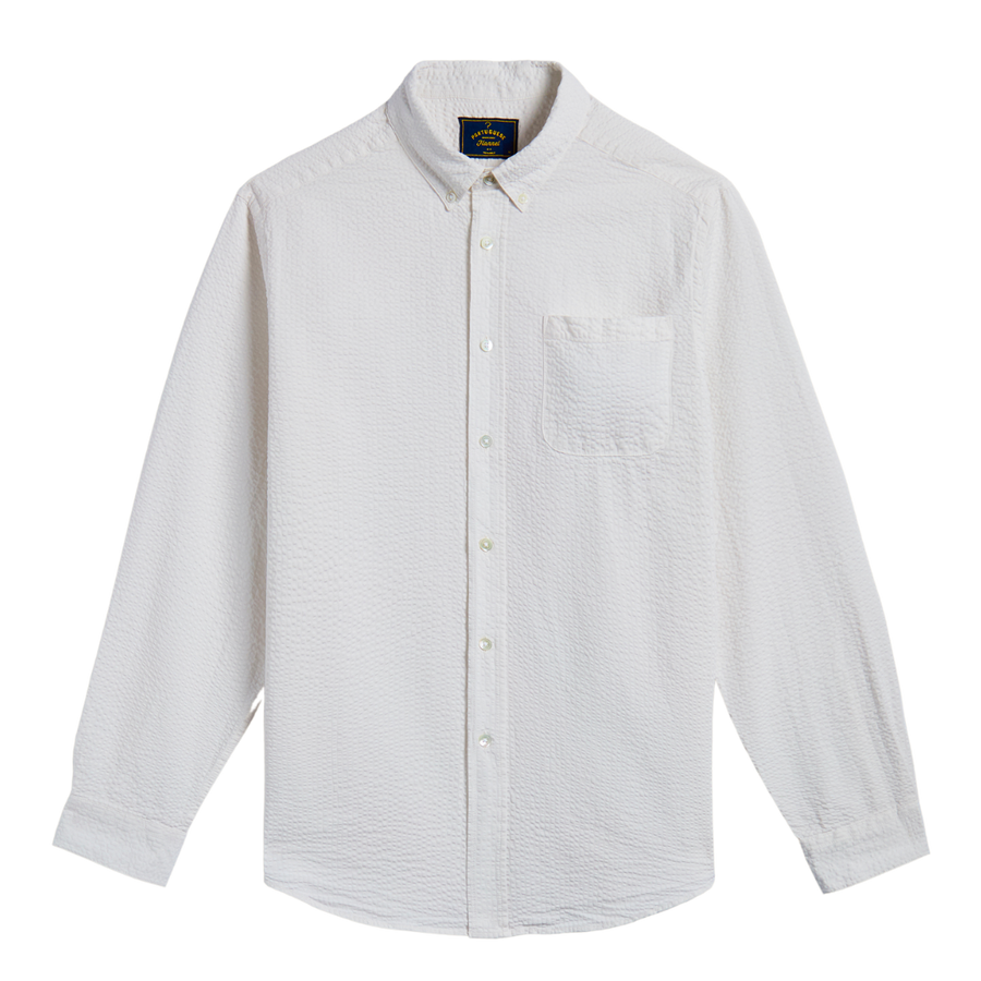 Atlantico Seersucker Shirt - White