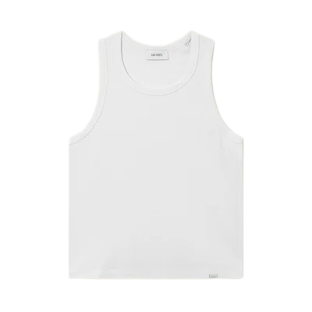 Arthur Ribbed Tank Top - White