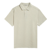 Bennett Slub Waffle Polo - Silver Birch