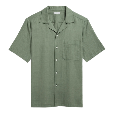 Rockaway Linen Cotton Shirt - Tea