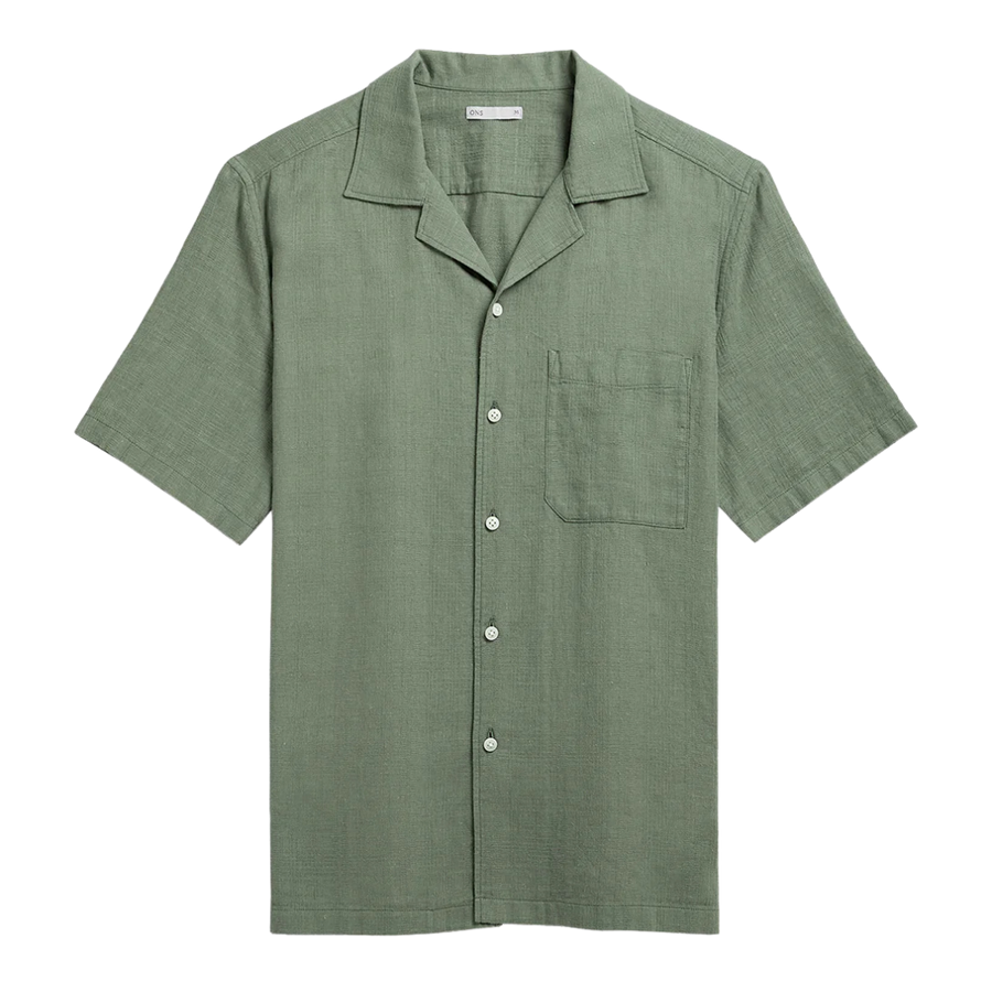 Rockaway Linen Cotton Shirt - Tea