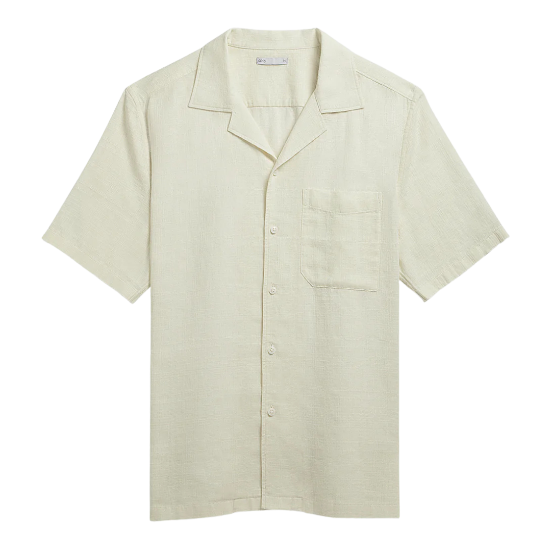 Rockaway Linen Cotton Shirt - Silver Birch