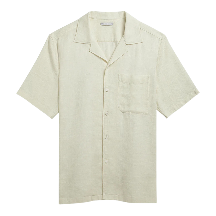 Rockaway Linen Cotton Shirt - Silver Birch