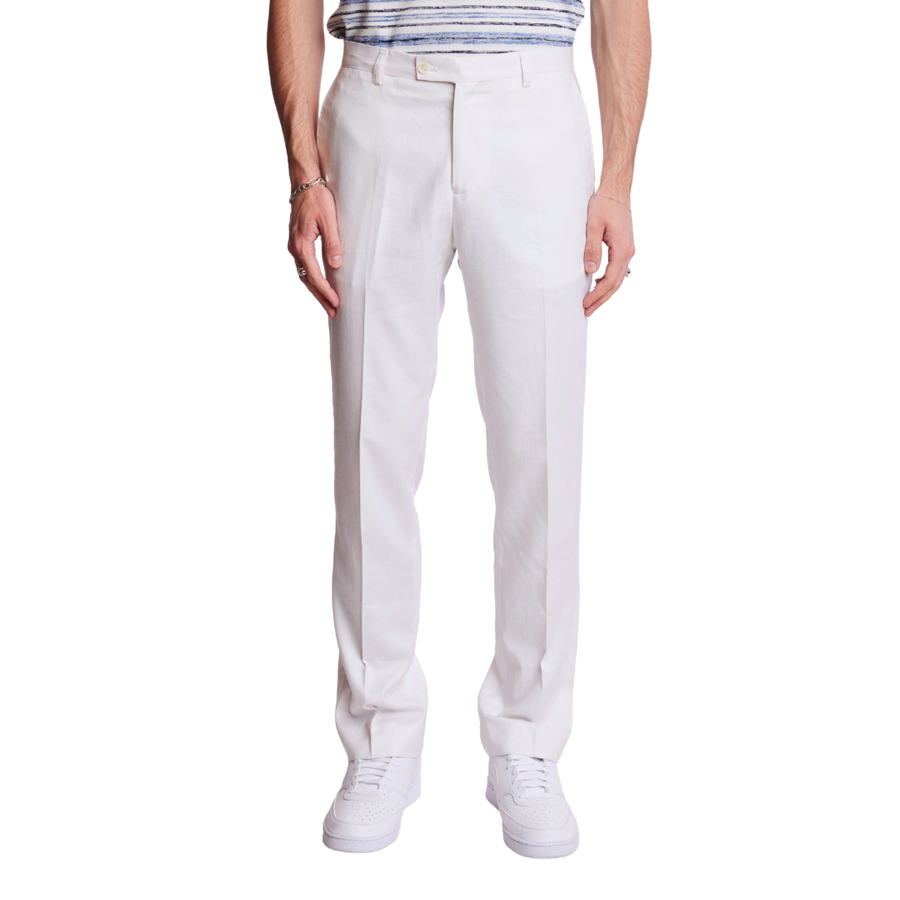 Downing Pants - White Linen