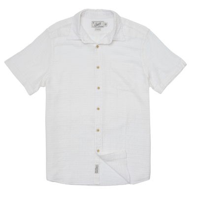 Bamboo Dobby Short Sleeve - White