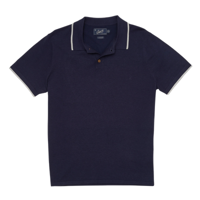 Cloud Sweater Polo - Navy