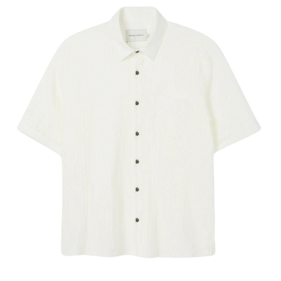 Beach Shirt - White Stripe