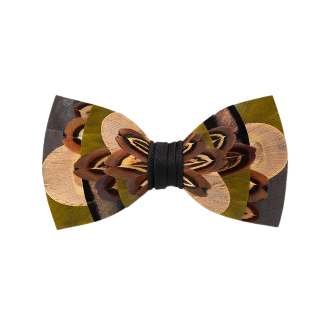 Moorcroft Bow Tie - Turkey, Pheasant & Peacock Feathers