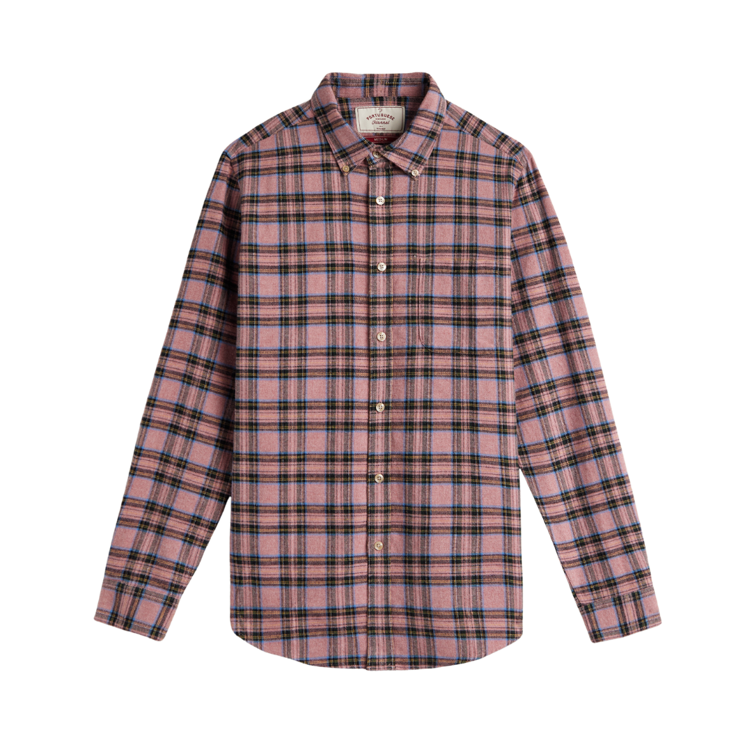 Cais Flannel Shirt - Pink Plaid