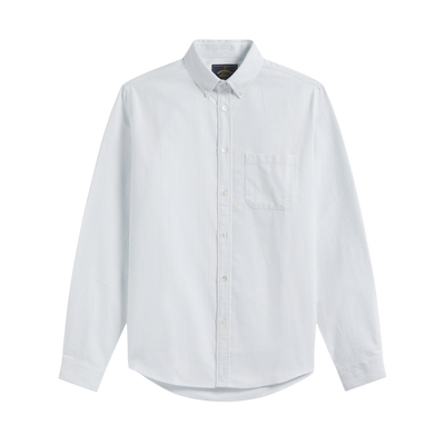 Brushed Oxford Stripe - Light Blue
