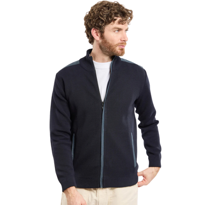 Full Zip Mecmor Cardigan - Rich Navy