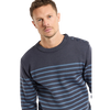 Wool Fisherman's Breton Striped Sweater - Blue Fin