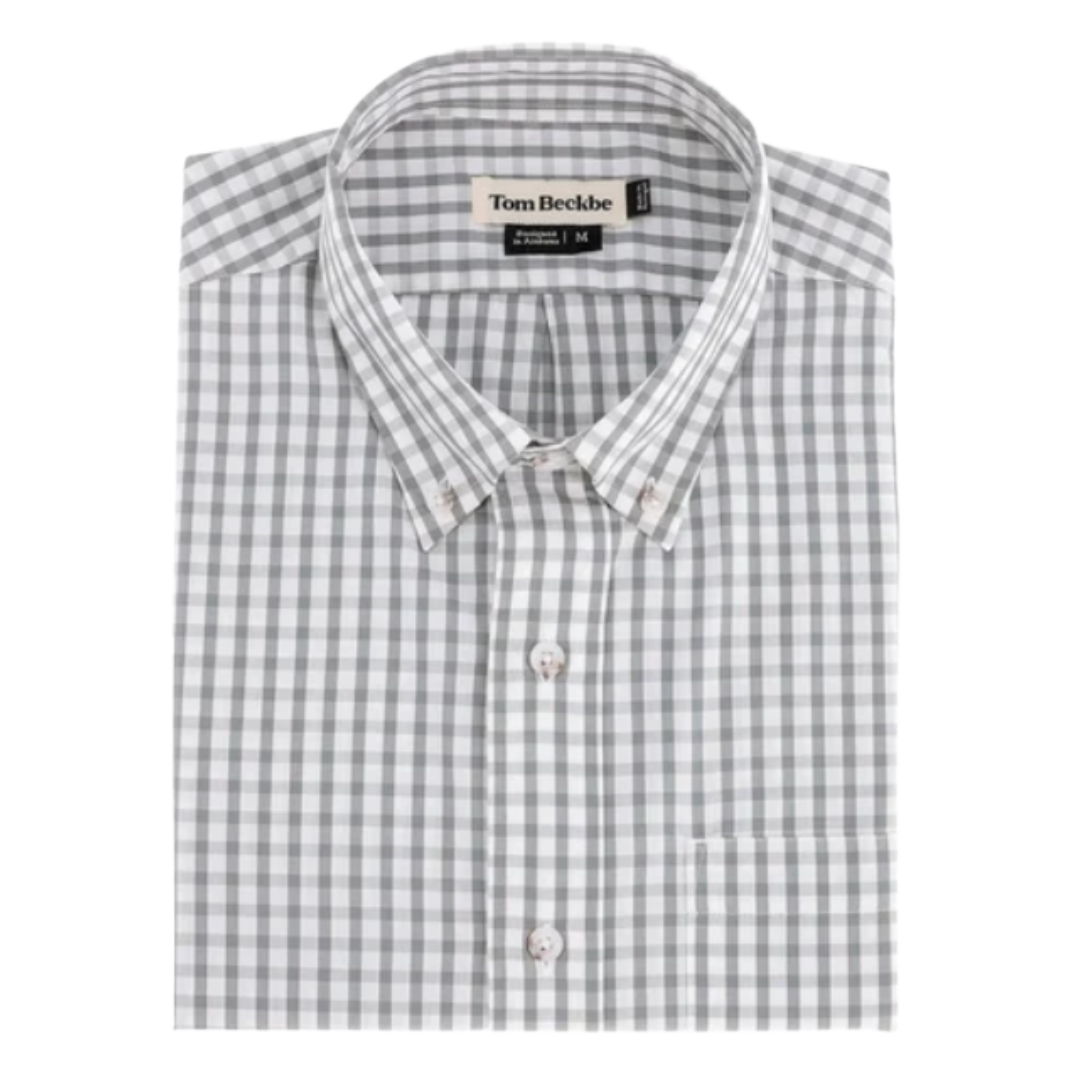 Monroe Poplin Shirt - Grey Green