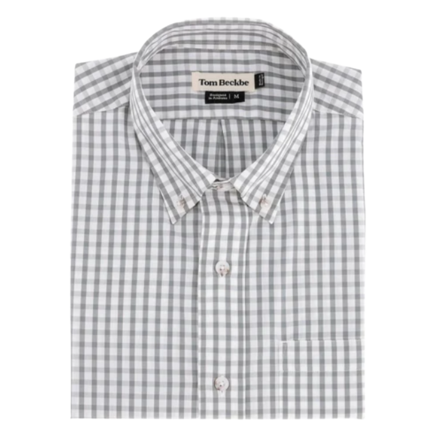 Monroe Poplin Shirt - Grey Green