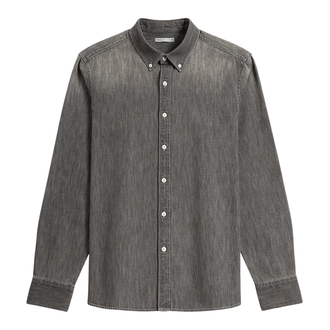 Fulton Denim Shirt - Light Grey Denim