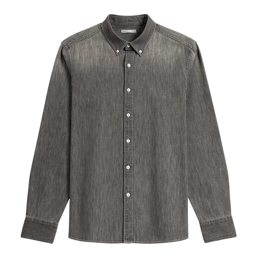 Fulton Denim Shirt - Light Grey Denim
