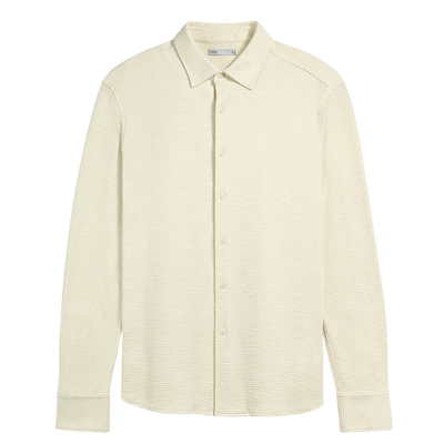 Darcy Slub Waffle Shirt - Cream