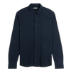 Darcy Slub Waffle Shirt - Navy