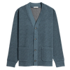 Byron Jacquard Cardigan - Yale Blue Heather