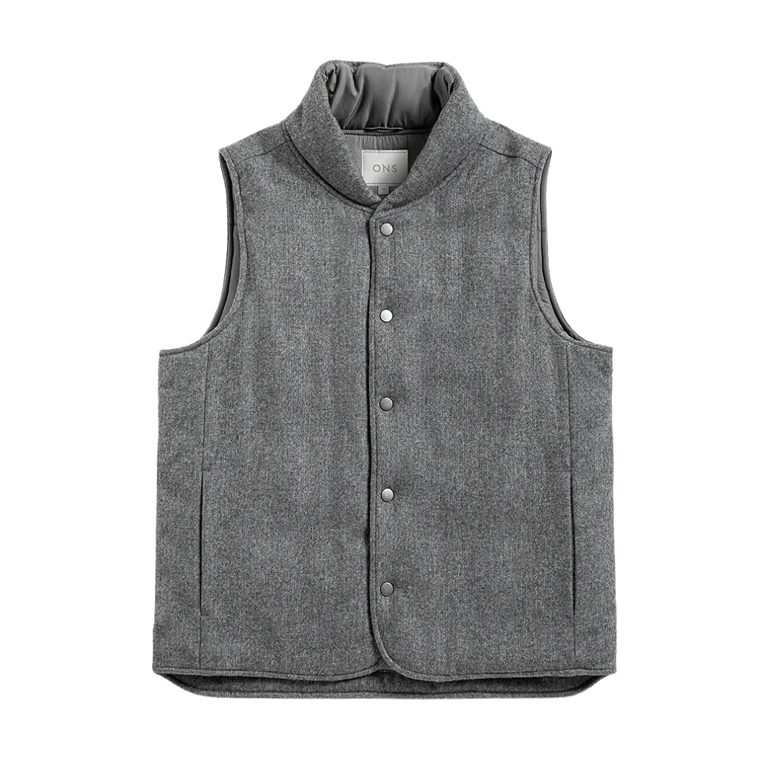 Raul Puffer Vest - Dark Charcoal