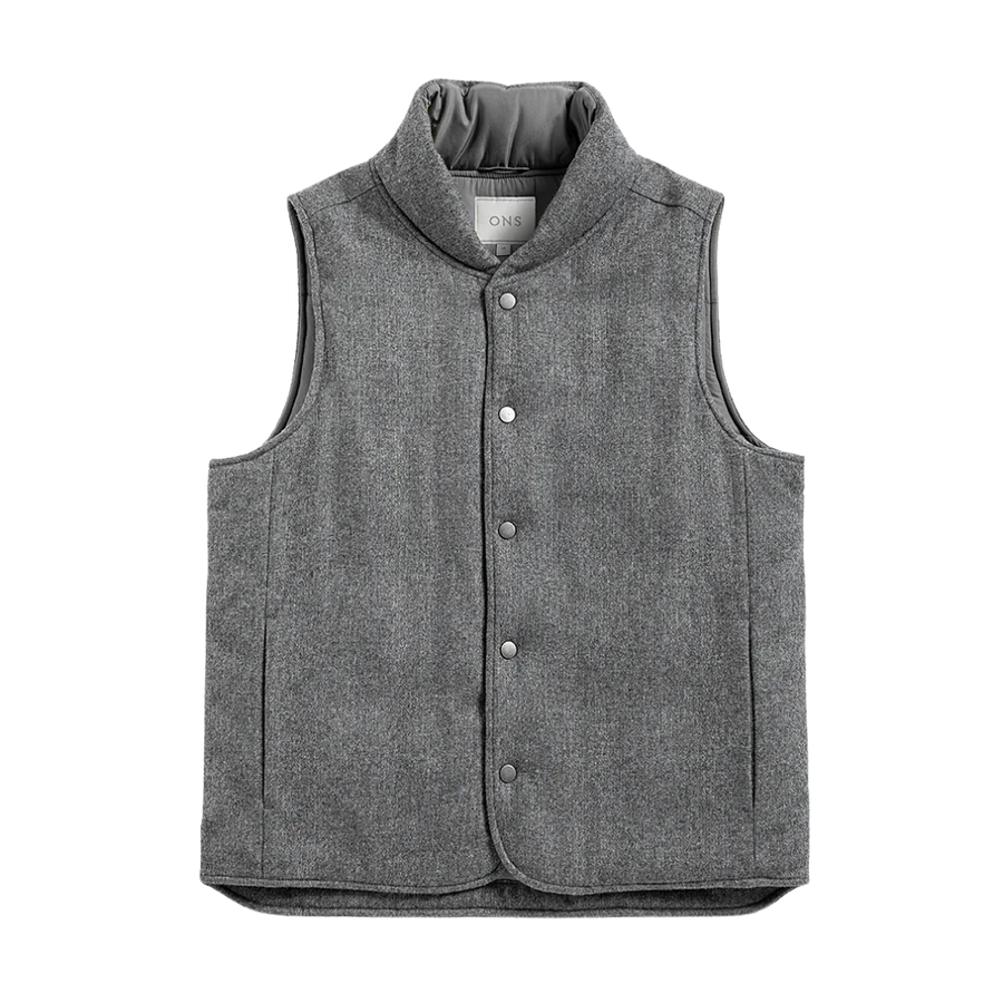 Raul Puffer Vest - Dark Charcoal