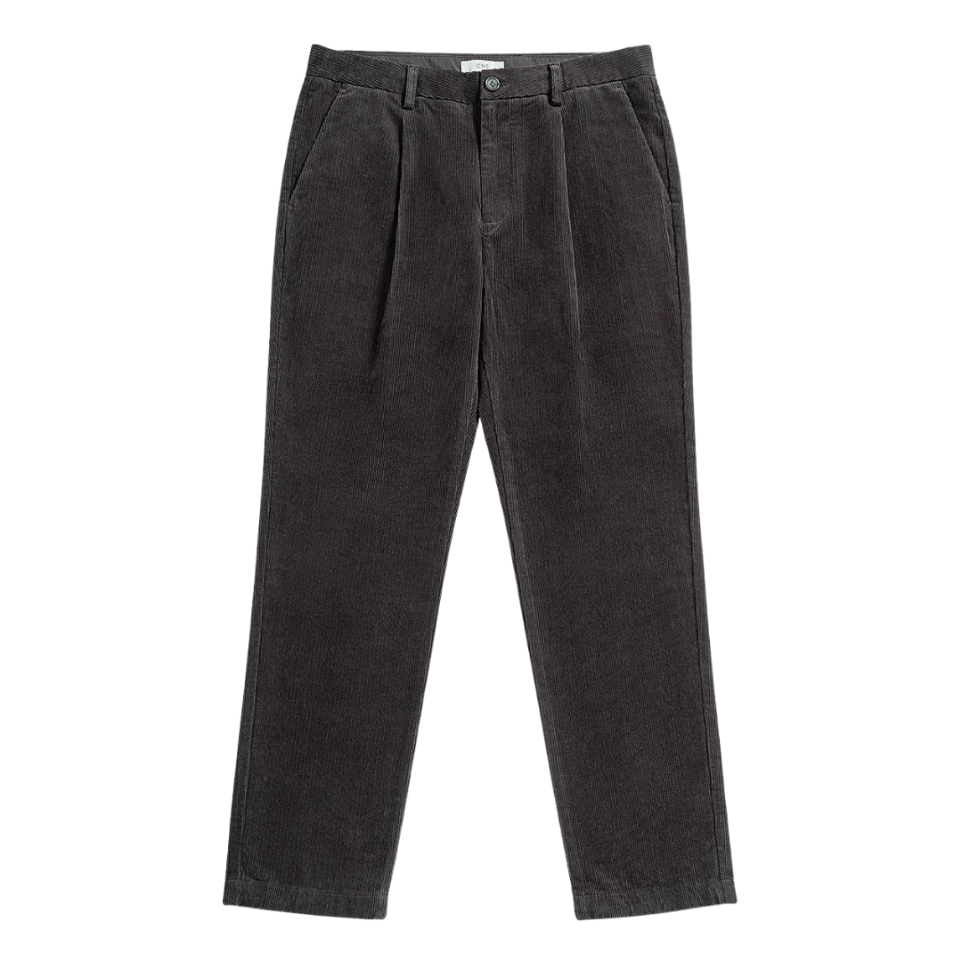 Niles Corduroy Trouser - Dark Grey