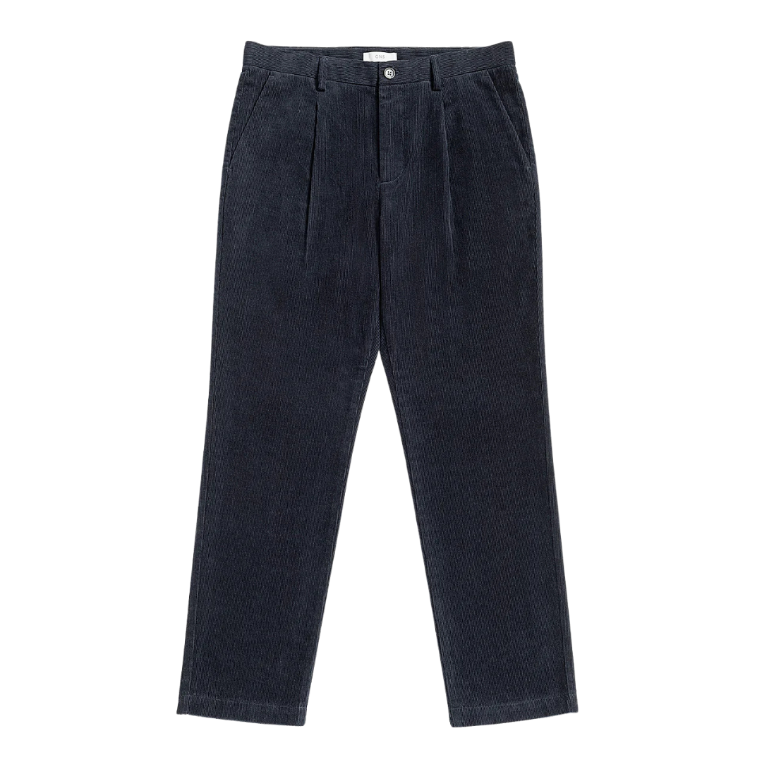 Niles Corduroy Trouser - Dark Navy
