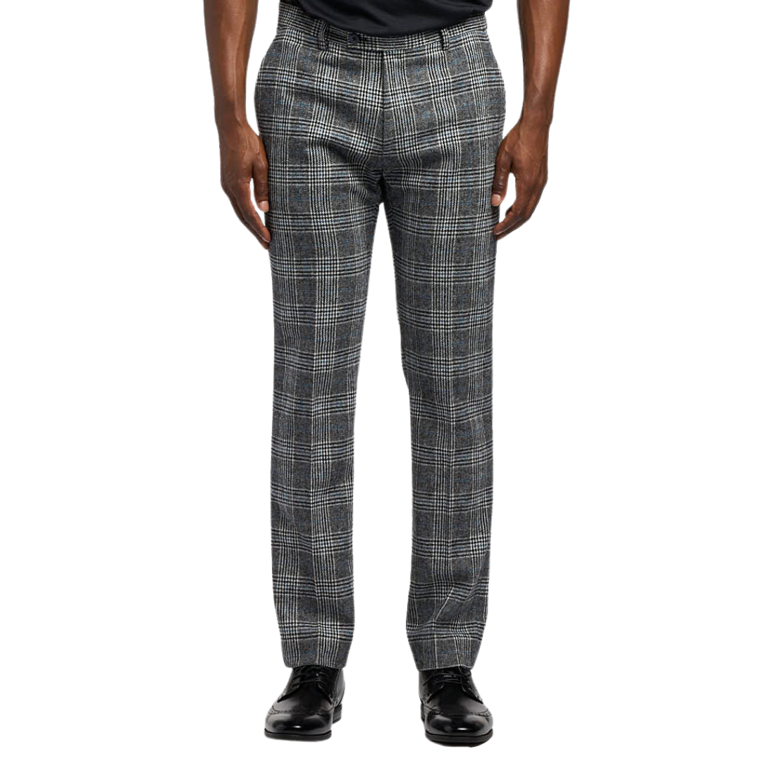 Downing Pants - Black Arctic & Blue Check