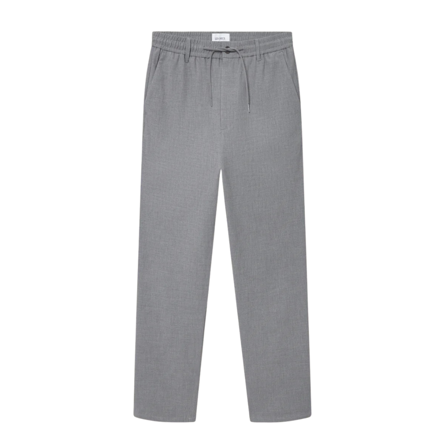 Como Tapered Textured Drawstring Pant - Grey Melange