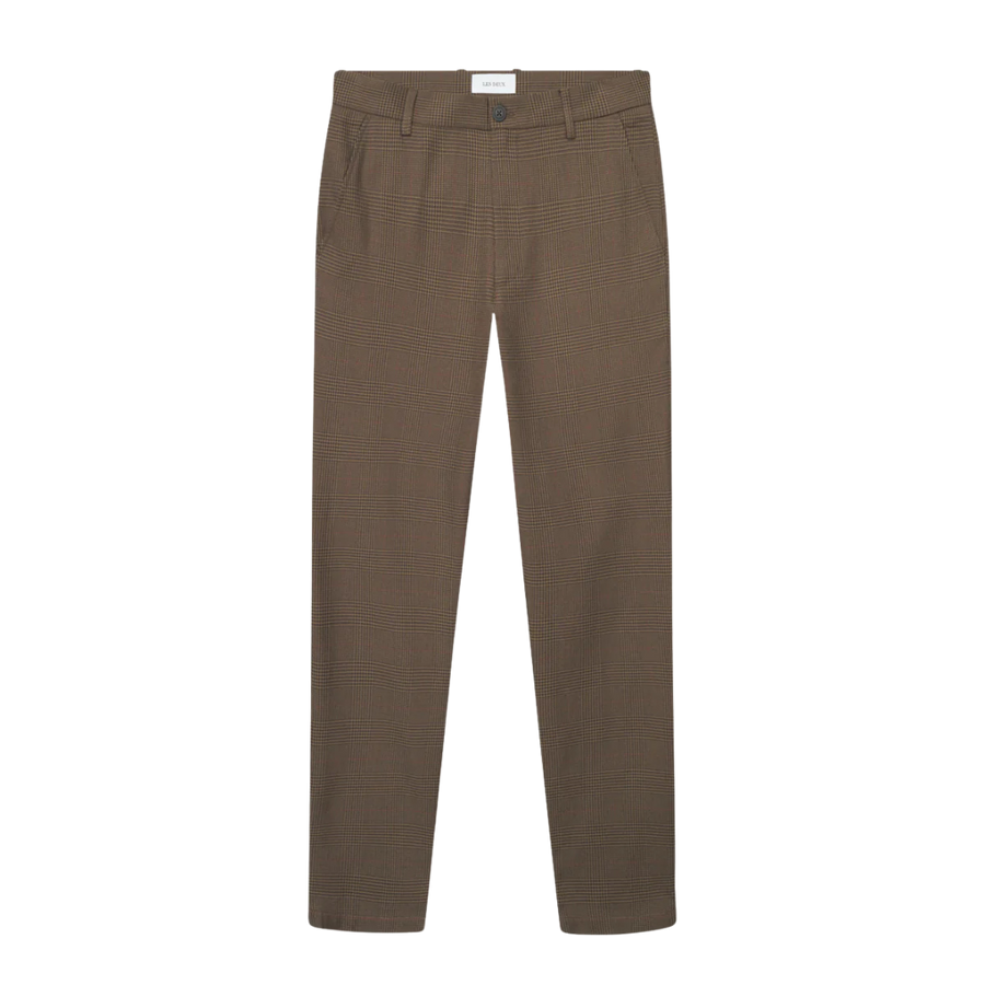 Como Regular Houndstooth Suit Pant - Teak Brown