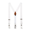Formal White Suspenders - Alabaster Lite