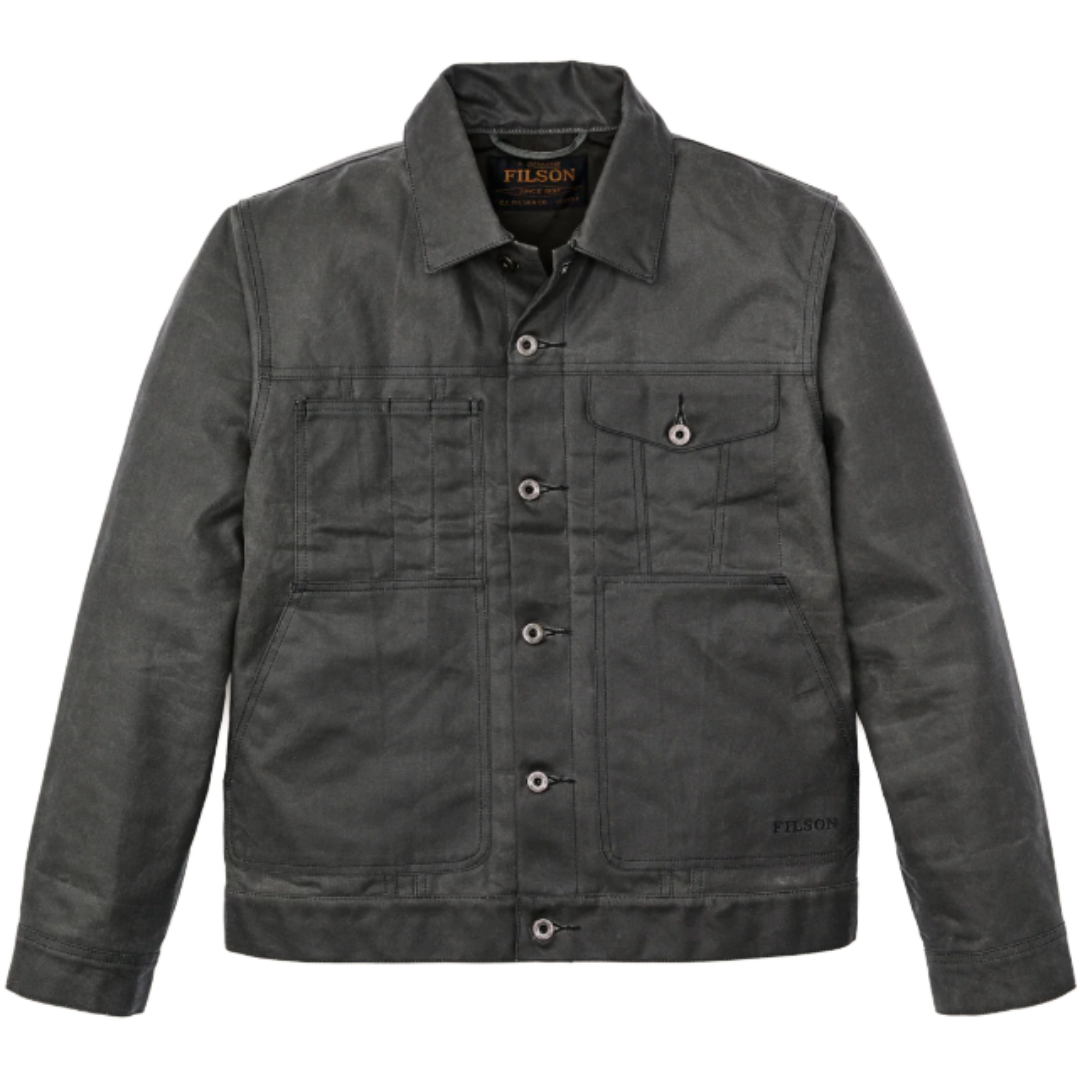 Tin Cloth Short Lined Cruiser Jacket - Castor Gray