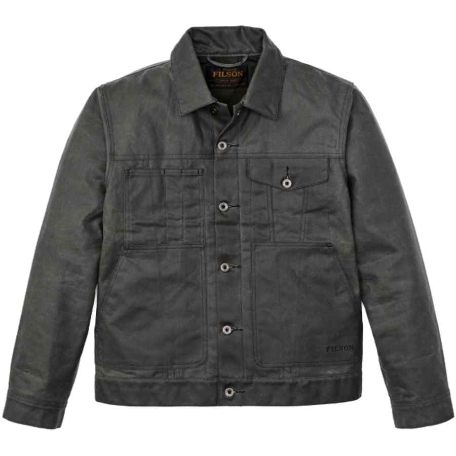 Tin Cloth Short Lined Cruiser Jacket - Castor Gray