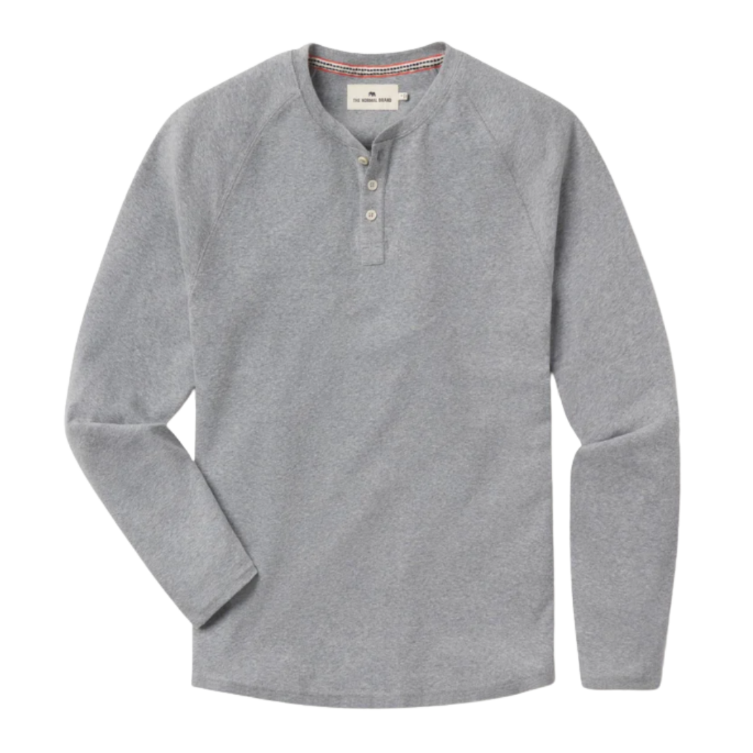 Puremeso Everyday Henley -  Athletic Grey