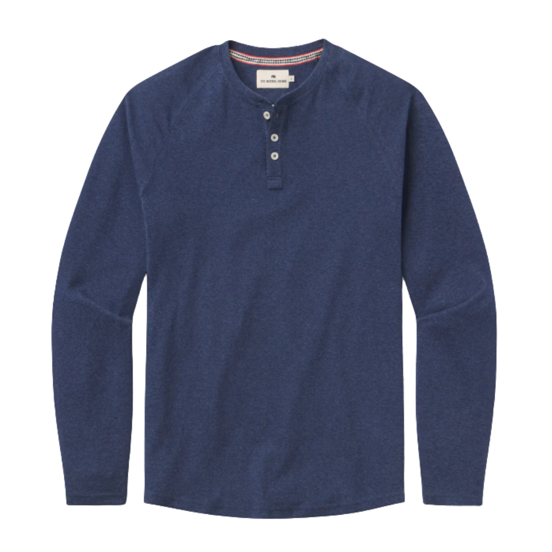 Puremeso Everyday Henley - Indigo Blue