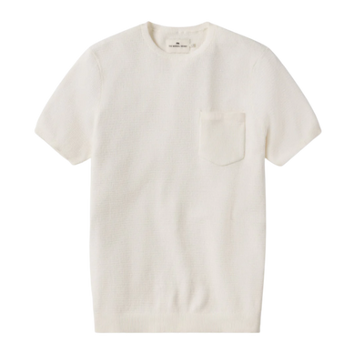 Waffle Knit Sweater Tee - Cream
