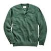 Garment-Dyed Henley Sweater - Jungle Green