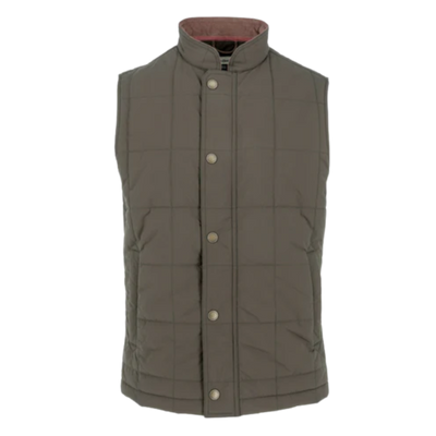 Burgess Quilted Vest - Black Olive