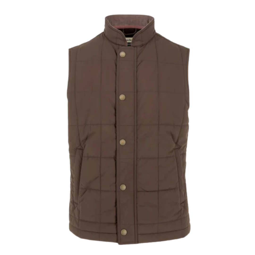 Burgess Quilted Vest - Rye Brown
