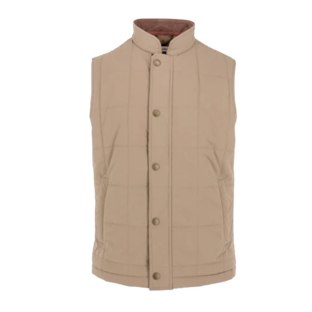 Burgess Quilted Vest - Tan