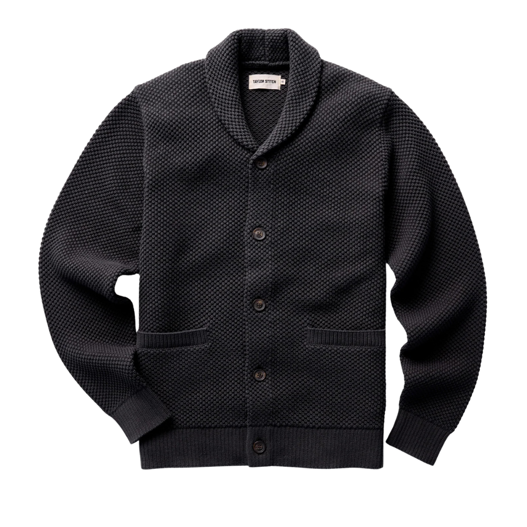 The Crawford Cardigan Sweater - Charcoal