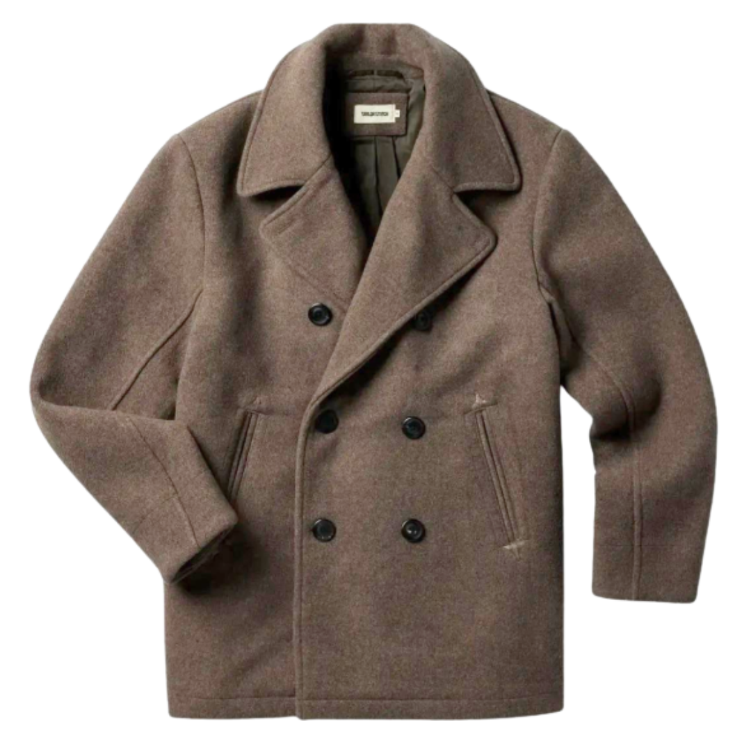 The Mariner Coat - Sable Melton Wool