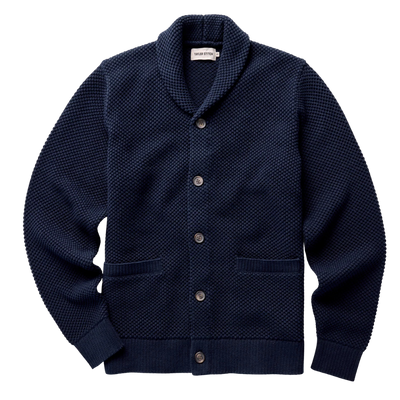 The Crawford Cardigan Sweater - Navy