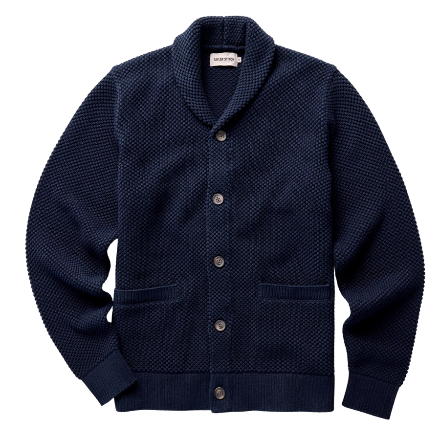 The Crawford Cardigan Sweater - Navy