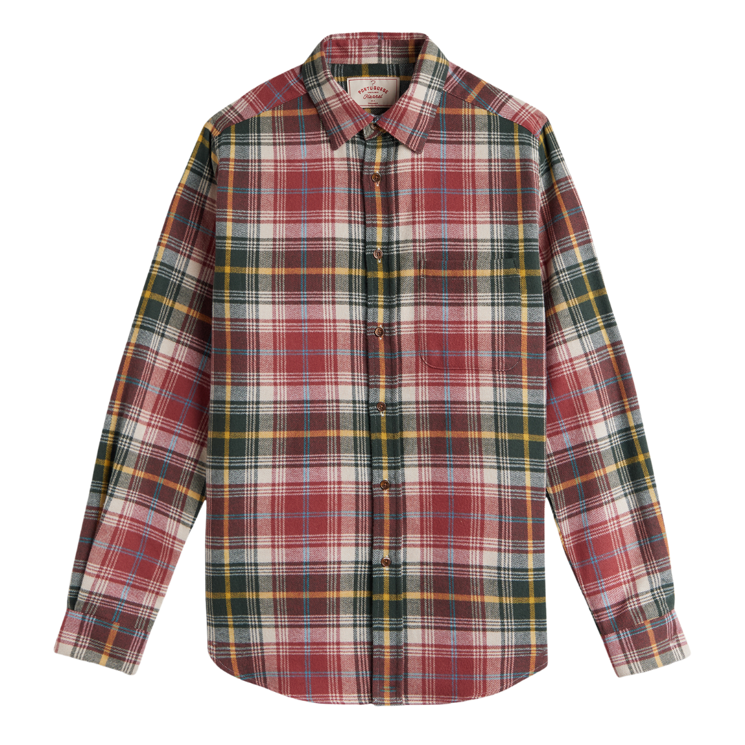 Alpi Flannel Shirt - Red & Pine