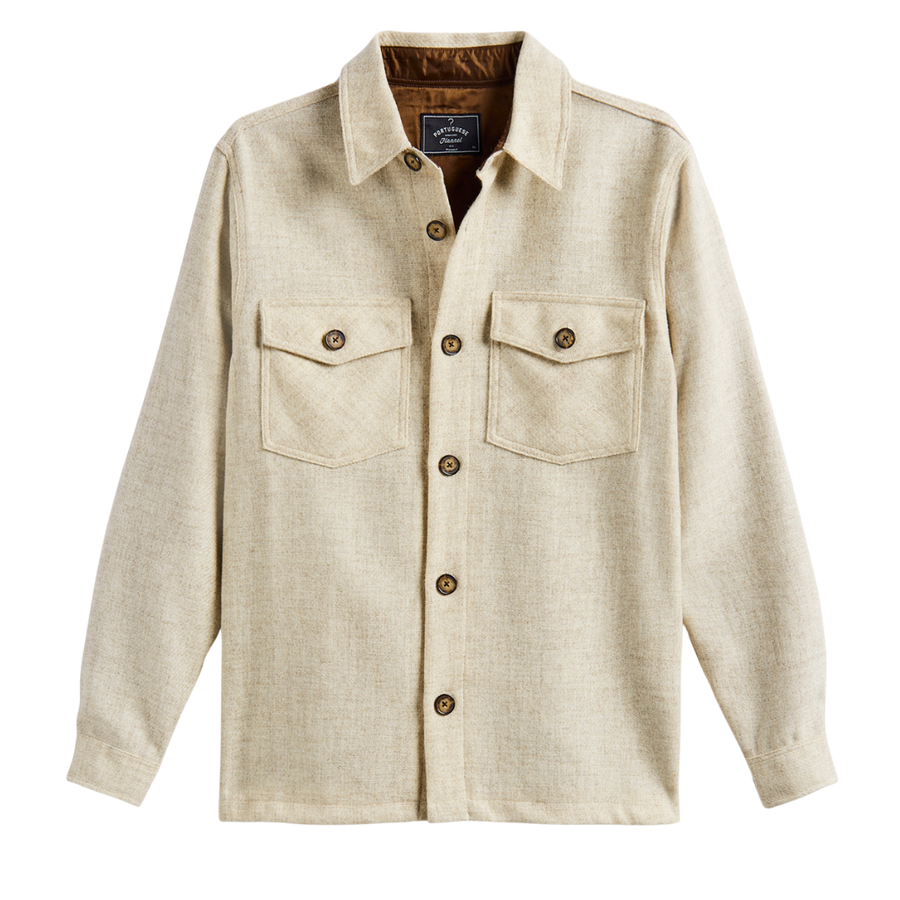 Wool Field Overshirt - Ecru