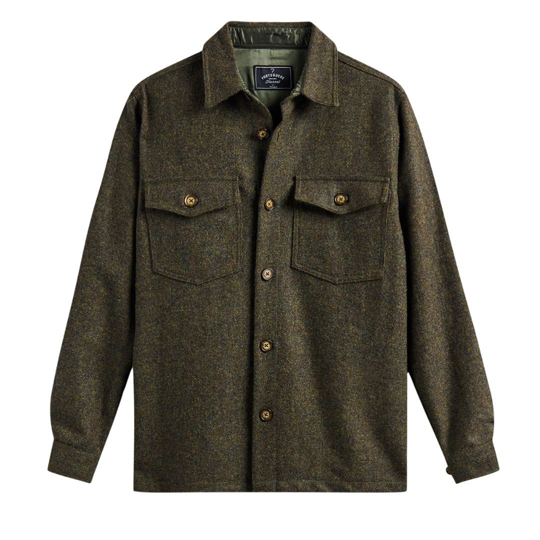 Wool Field Overshirt - Forest