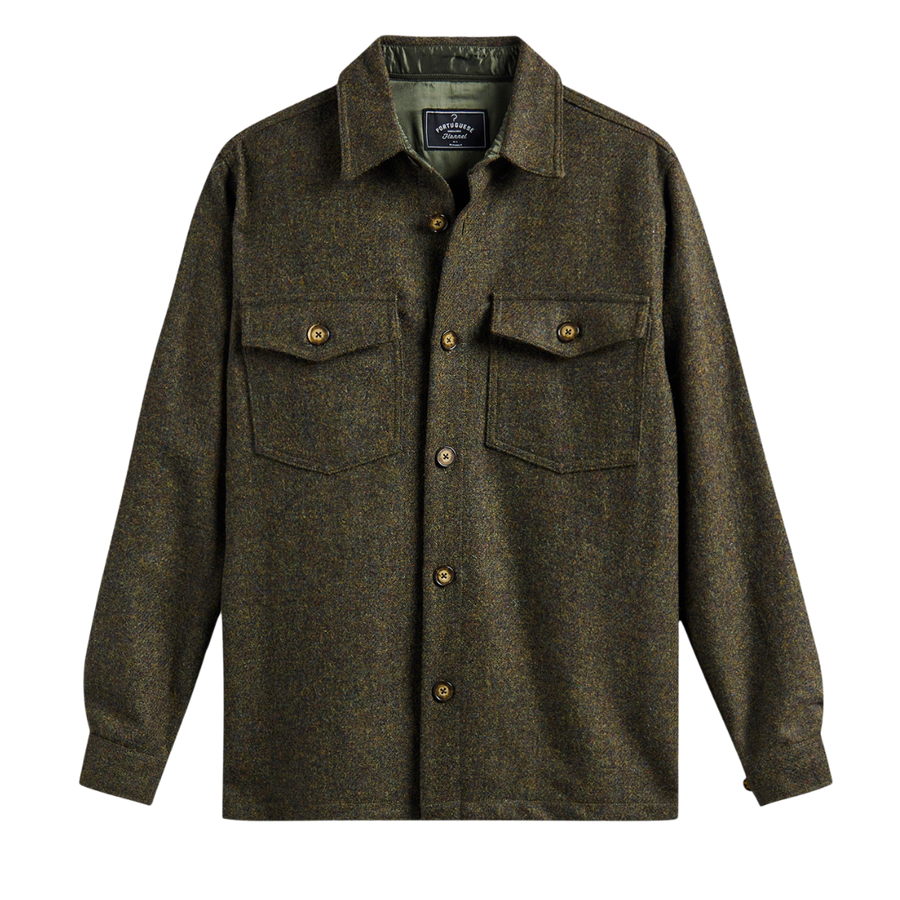 Wool Field Overshirt - Forest