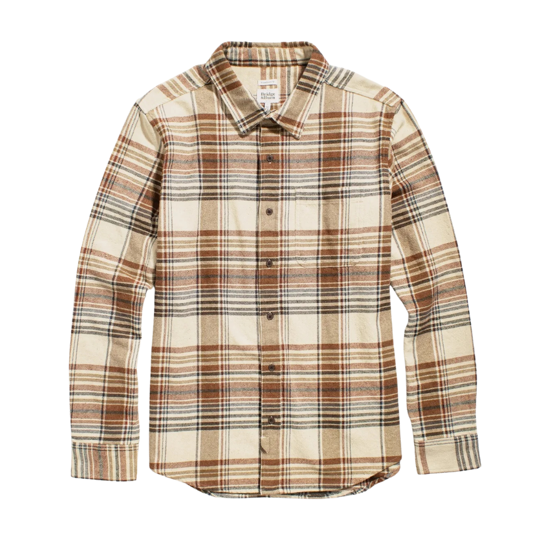 Larson Long Sleeve - Latte Plaid