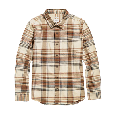 Larson Long Sleeve - Latte Plaid